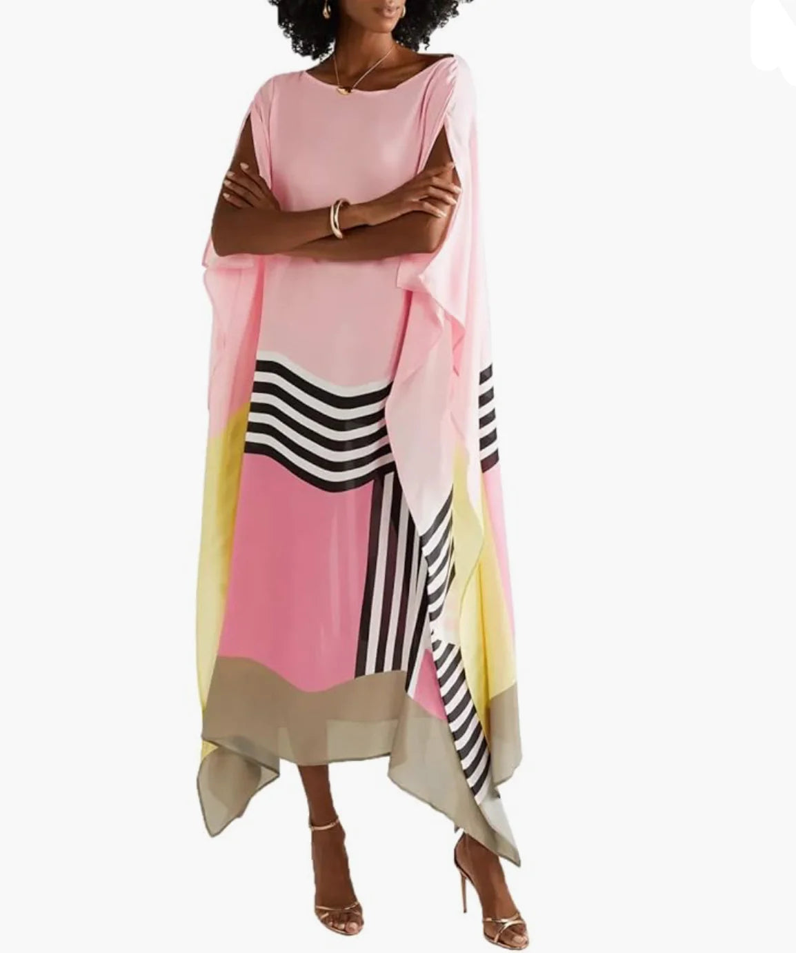 Flavia - snoepgestreepte kaftan