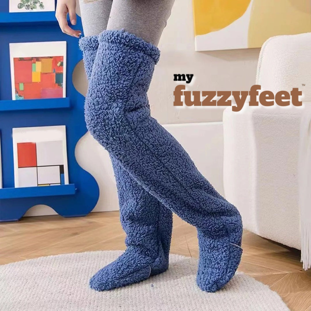 FuzzyFeet™ Original - Ultiem Comfort Over-De-Knie Sokken/Kousen