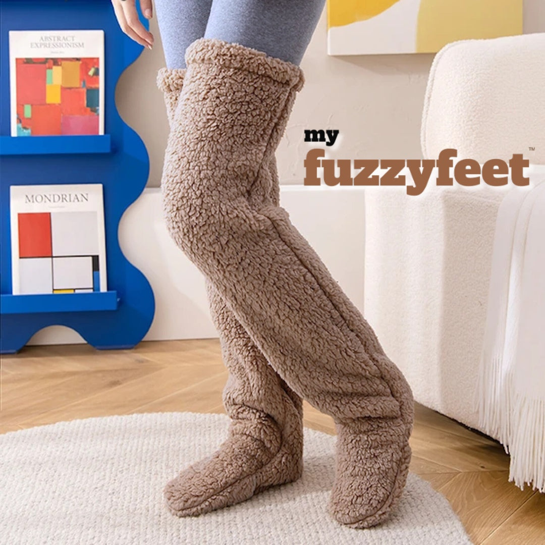 FuzzyFeet™ Original - Ultiem Comfort Over-De-Knie Sokken/Kousen