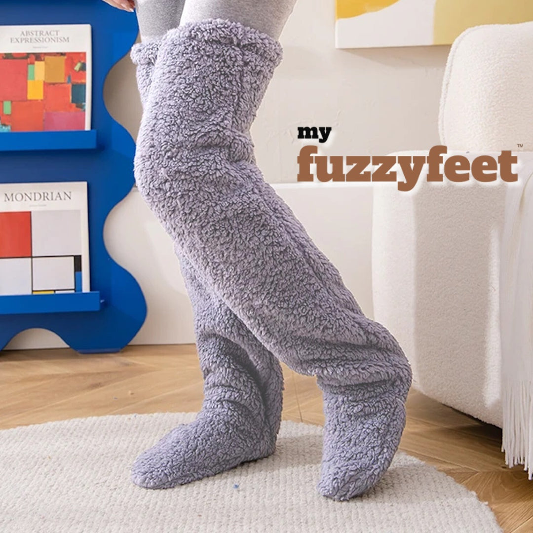 FuzzyFeet™ Original - Ultiem Comfort Over-De-Knie Sokken/Kousen