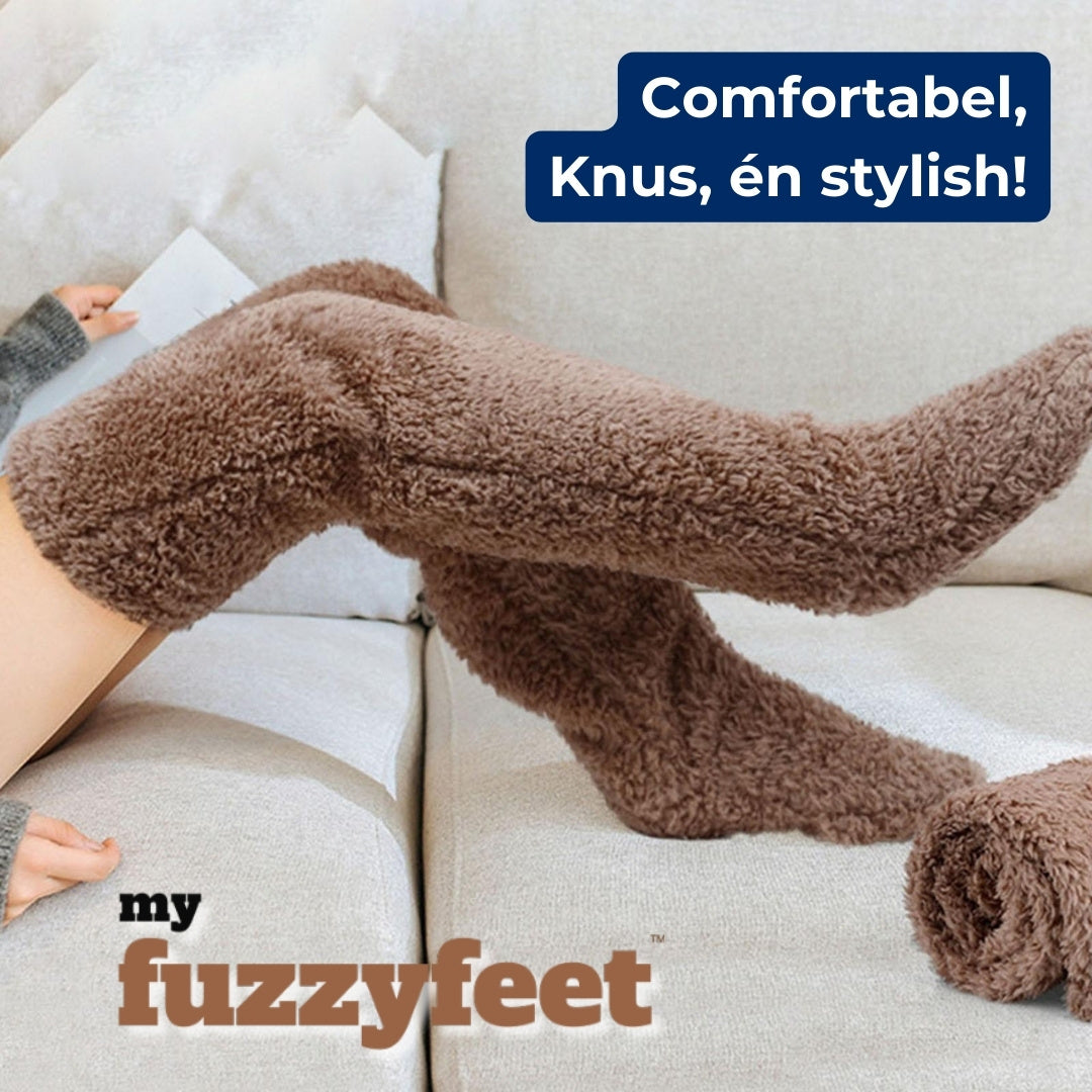 FuzzyFeet™ Original - Ultiem Comfort Over-De-Knie Sokken/Kousen