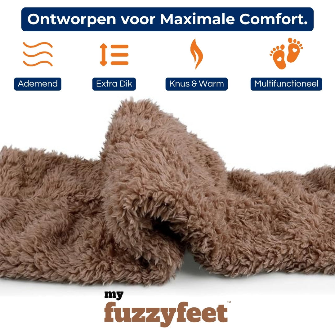 FuzzyFeet™ Original - Ultiem Comfort Over-De-Knie Sokken/Kousen