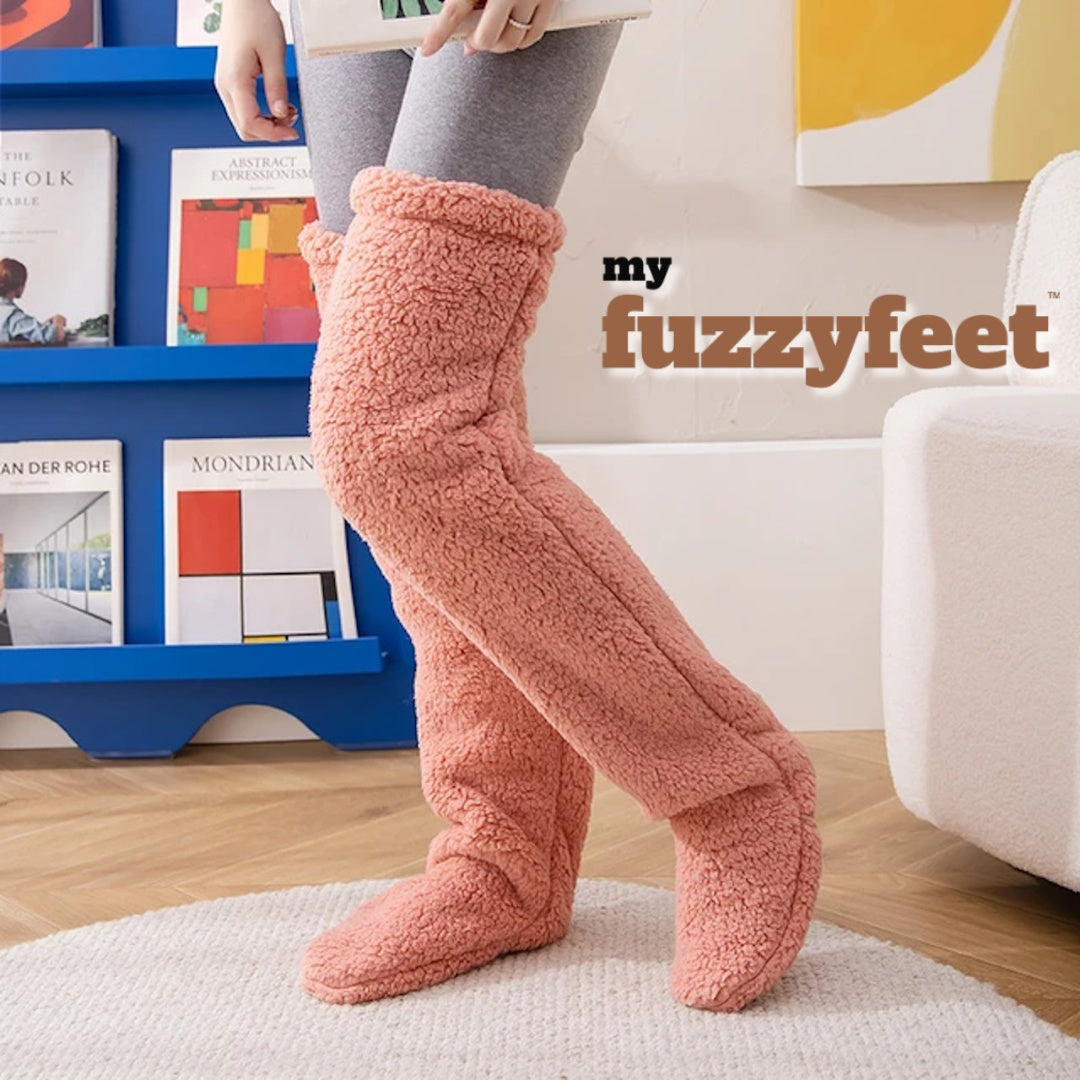 FuzzyFeet™ Original - Ultiem Comfort Over-De-Knie Sokken/Kousen